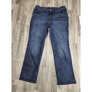 (3/$35) Lee Jeans Womens 16 Medium Blue Relaxed Fit Straight Leg Denim Pants